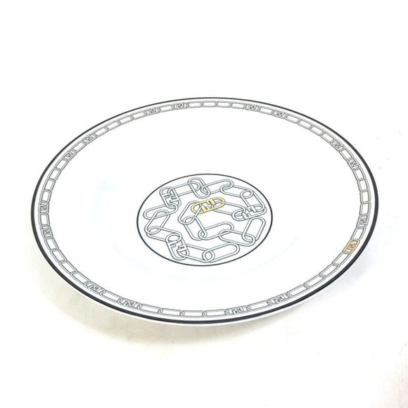 FENDI 7AC046 Porcelain Tableware Set of 2 Pairs Orlock plate 2 piece set Unused - Picture 5 of 5